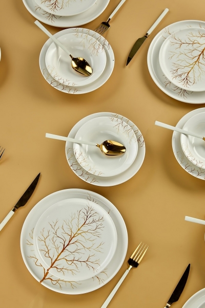 Erbaşlar Golden Tree 24 Parça Yemek Takımı (24 Parça)