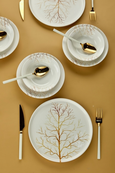 Erbaşlar Golden Tree 18 Parça Yemek Takımı (18 Parça)