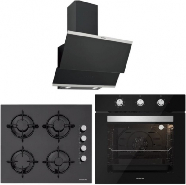 Silverline Siyah Ankastre Set CS5349B01 + BO6503B01 + 3420 Classy 60