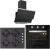 Silverline Siyah Ankastre Set CS5349B01 + BO6503B01 + 3420 Classy 60