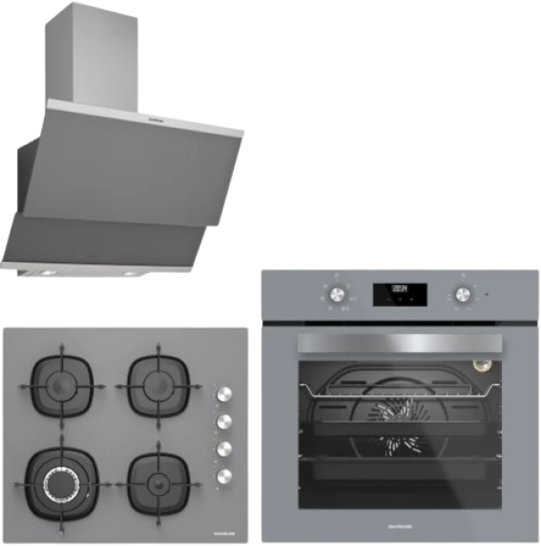 Silverline Gri Ankastre Set CS5629S01 + BO6502S02 + 3420 Classy