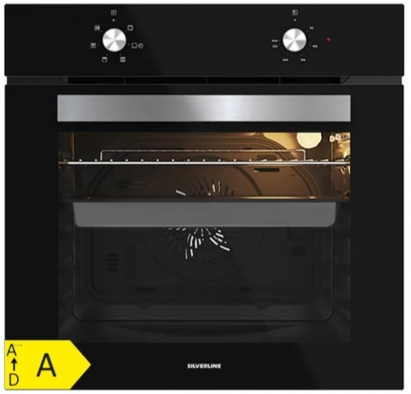 Silverline Siyah Ankastre Set AS5640X01 + BO65E1B01 + 3420 Classy