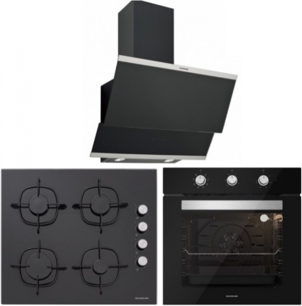Silverline Siyah Ankastre Set CS5335B01 + BO6503B01 + 3420 Classy 60
