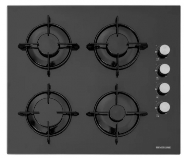 Silverline Siyah Ankastre Set CS5349B01 + BO6503B01 + 3490 Oslo