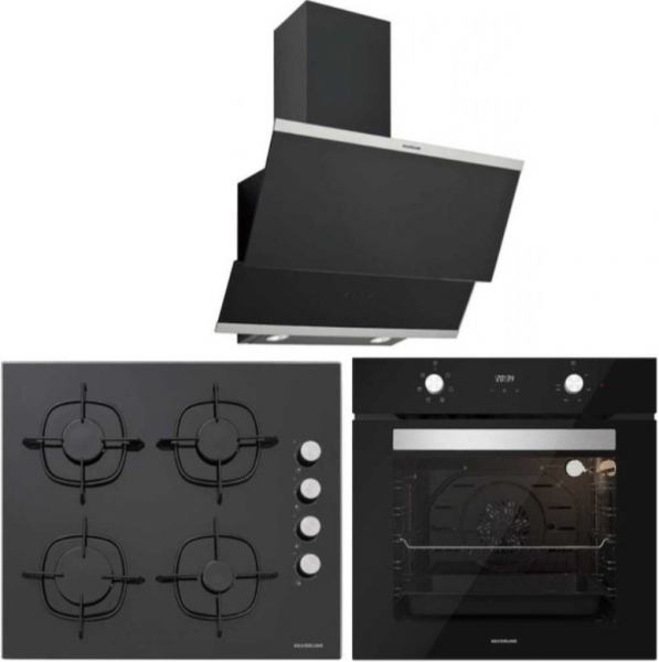 Silverline Siyah Ankastre Set CS5335B01 + BO6502B01 + 3420 Classy 60