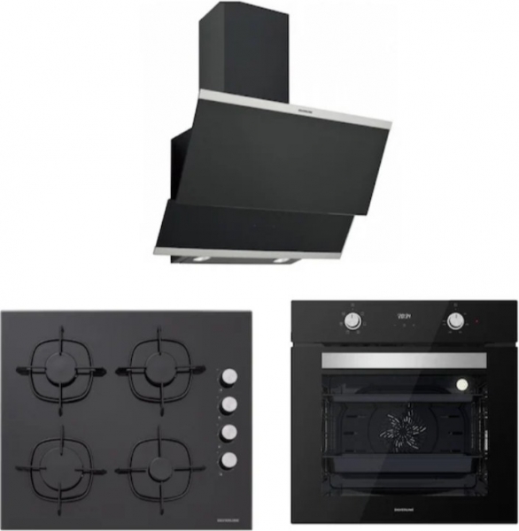 Silverline Siyah Ankastre Set CS5335B01 + BO6502B02 + 3420 Classy 60