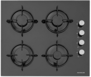 Silverline Siyah Ankastre Set CS5349B01 + BO6275B01 + 3457 Soho
