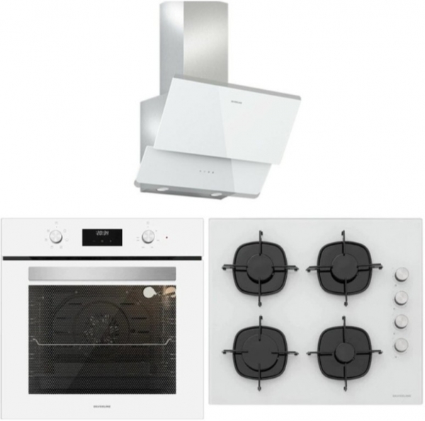 Silverline Beyaz Ankastre Set CS5335W01 + BO6502W02 + 3490 Oslo