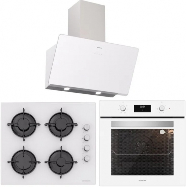 Silverline Beyaz Ankastre Set CS5349W01 + BO6502W02 + 3457 Soho 60