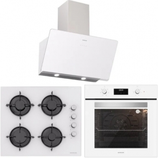 Silverline Beyaz Ankastre Set CS5349W01 + BO6502W02 + 3457 Soho 60