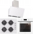 Silverline Beyaz Ankastre Set CS5349W01 + BO6502W02 + 3457 Soho 60
