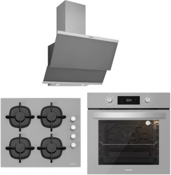 Silverline Gri Ankastre Set CS5343S01 + BO6504S01 + 3420 Classy 60