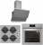 Silverline Gri Ankastre Set CS5343S01 + BO6504S01 + 3420 Classy 60