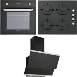 Silverline Siyah Ankastre Set CS5335B02 + Bo6024b01 + 3420 Classy 60
