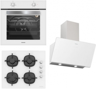 Silverline Beyaz Ankastre Set CS5343W01 + BO65E1W01 + 3457 Soho