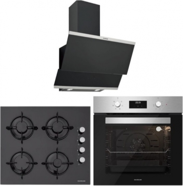 Silverline Siyah Ankastre Set CS5349B01 + BO6502X02 + 3420 Classy
