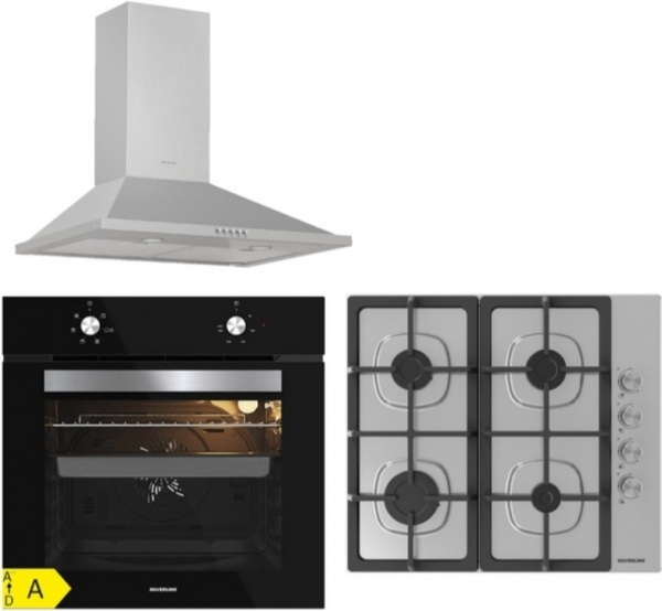 Silverline İnox Ankastre Set AS5640X01 + BO65E1B01 + 2240 Conic