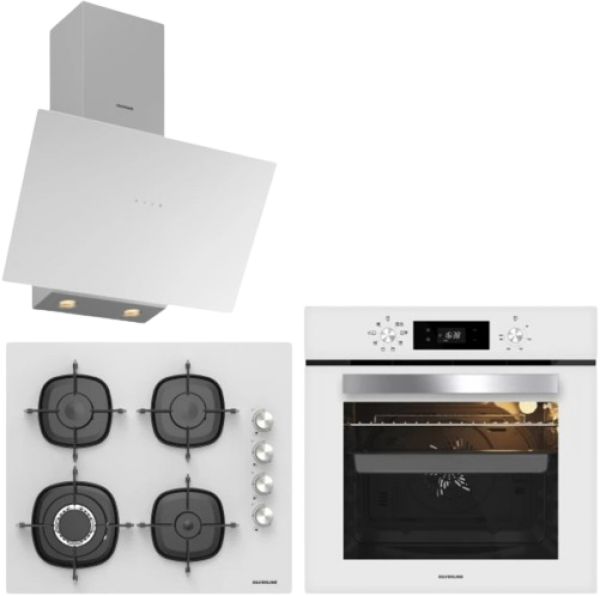 Silverline Beyaz Ankastre Set CS5629W01 + BO65E4W01 + 3481 FLAM
