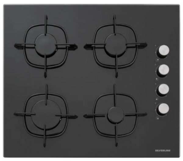 Silverline Siyah Ankastre Set CS5335B01 + BO6501B01 + 3490 Oslo 60
