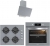 Silverline Gri Ankastre Set CS5349S01 + BO65E4S01 + 3481