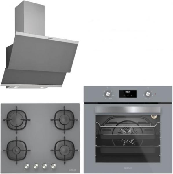 Silverline Gri Ankastre Set CS5436S01 + BO6502S02 + 3420 Classy 60