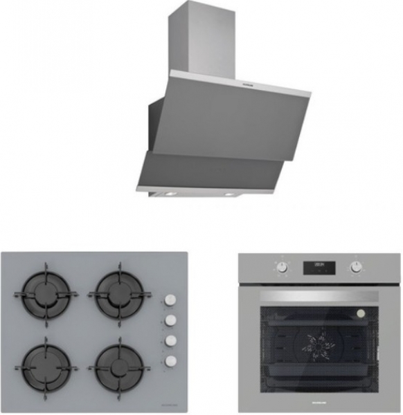 Silverline Gri Ankastre Set CS5349S01 + BO6502S02 + 3420 Classy 60