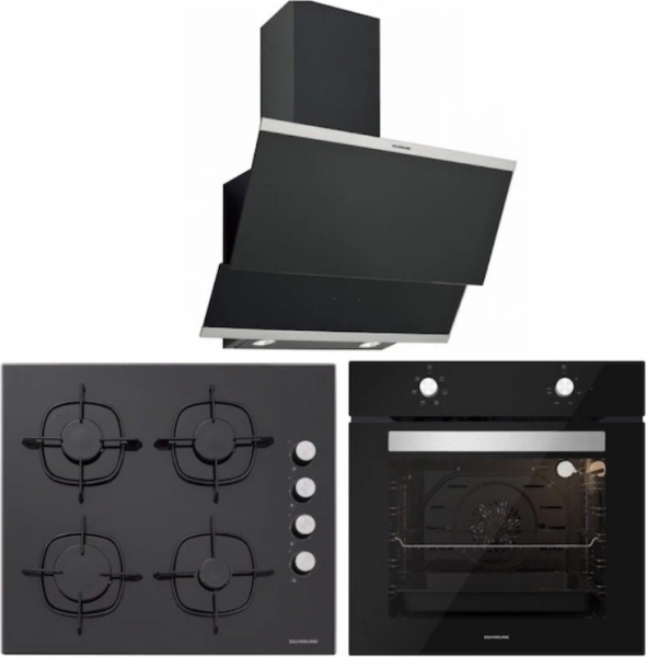 Silverline Siyah Ankastre Set CS5335B01 + BO6501B01 + 3420 Classy 60