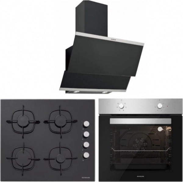 Silverline Siyah Ankastre Set CS5335B01 + BO6501X01 + 3420 Classy 60