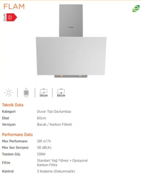 Silverline Beyaz Ankastre Set CS5436W01 + BO65E4W01 + 3481 FLAM
