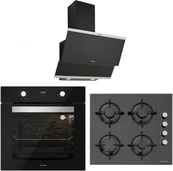 Silverline Siyah Ankastre Set CS5349B01 + BO6502B02 + 3420 Classy 60
