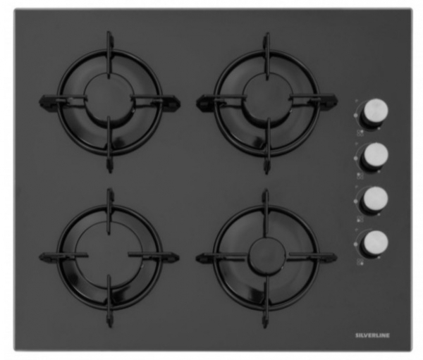 Silverline Siyah Ankastre Set CS5349B01 + BO6502B02 + 2240 Conic