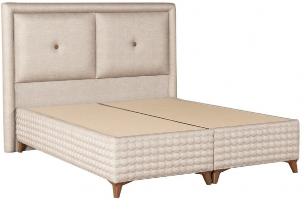 Tutku Plume Comfort Pedli Organik 140x190 Baza+Başlık+Yatak Seti
