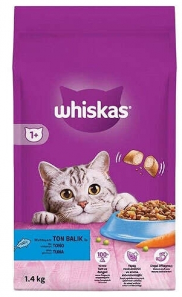 Whiskas Ton Balıklı ve Sebzeli Yetişkin 1.4 kg Kedi Maması