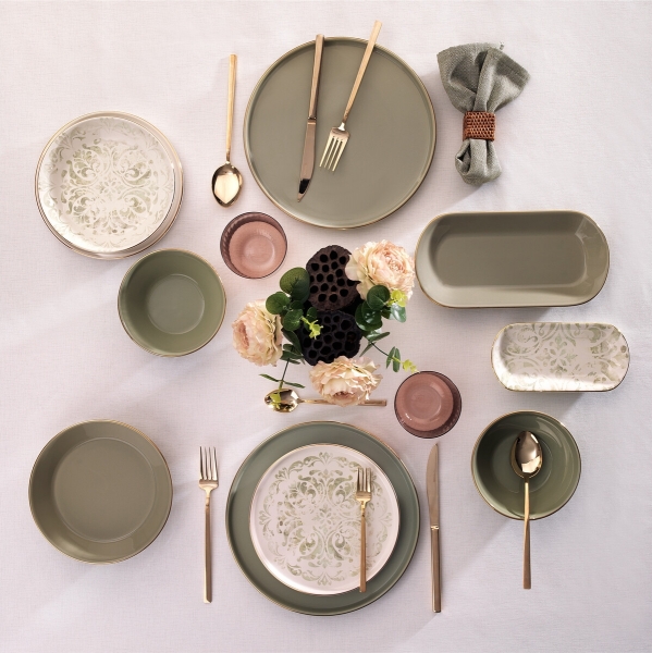 Schafer Martha 38 Parça Yemek Takımı (Yeşil)