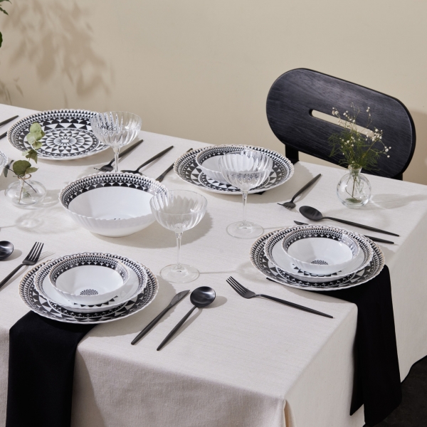 Karaca Black Gold 19 Parça Yemek Takımı
