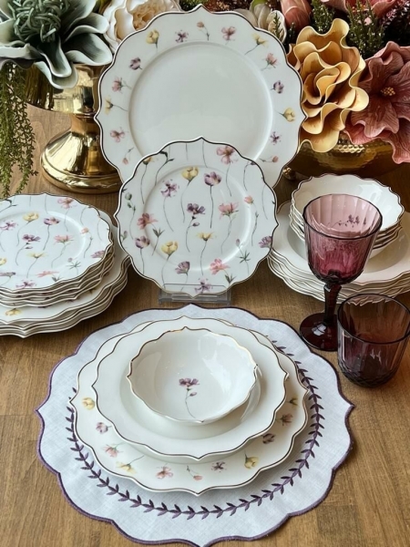 Rossev Orion Garden 24 Parça Yemek Takımı