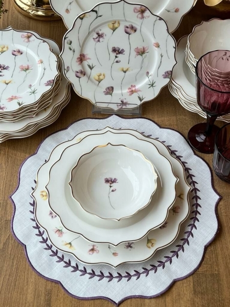 Rossev Orion Garden 24 Parça Yemek Takımı