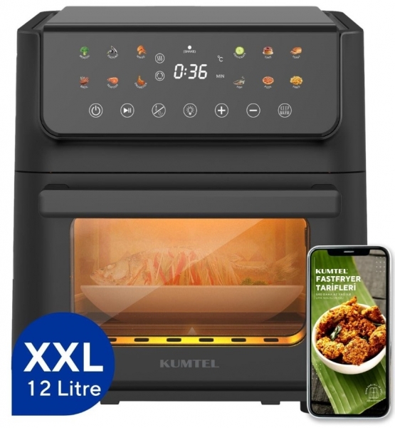 Kumtel XXL HAF-10 Fastfryer Air Fryer Fritöz