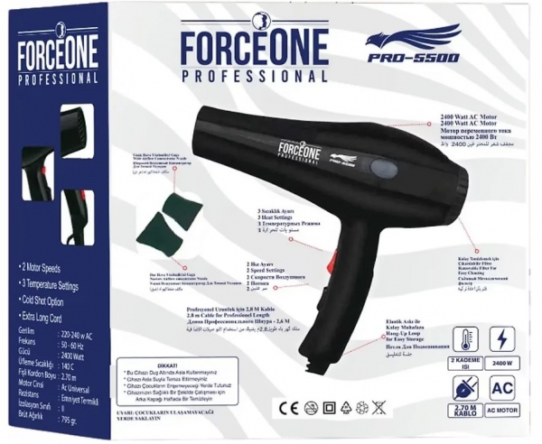 Forceone PRO-5500 Saç Kurutma Makinesi