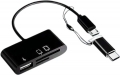 Daytona A5256 Type-C Micro USB to SD MicroSD OTG resim