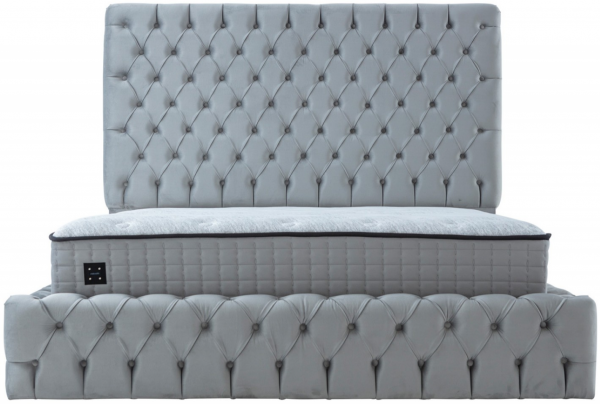 İndivani King 140x200 Baza+Başlık+Yatak Seti