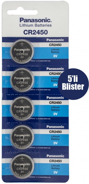 Panasonic CR2450 5'li Düğme Pil
