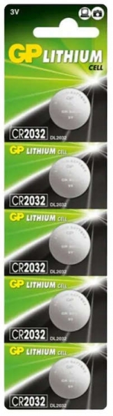 GP CR 2032 DL2032 5'li Düğme Pil