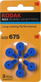 Kodak Hearing Aid Battery 675 Düğme Pil