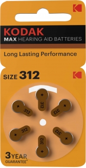 Kodak Hearing Aid Battery 312 Düğme Pil