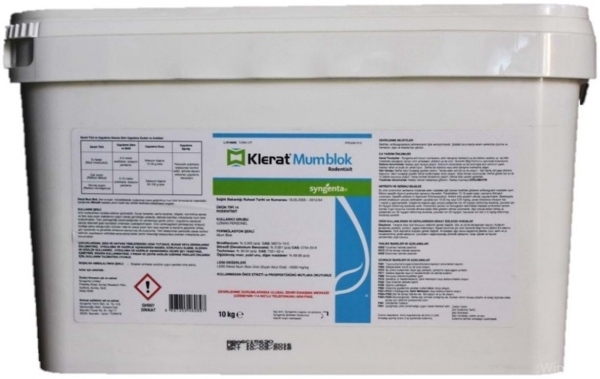 Syngenta Klerat Mum Blok 10 kg Haşere İlacı