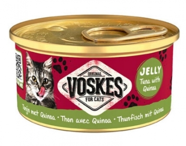 Voskes Ton Balığı ve Kinoalı 85 gr Kedi Maması