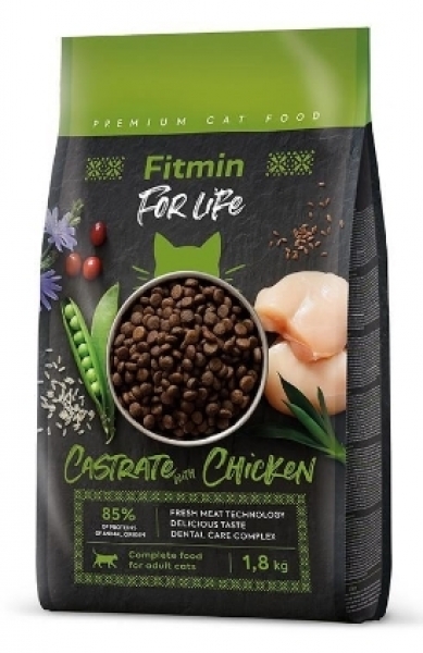 Fitmin For Life Castrate Tavuklu Kısırlaştırılmış 1.8 kg Kedi Maması