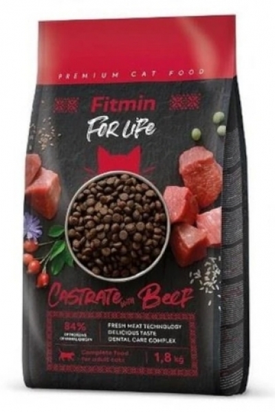 Fitmin Forlife Castrate Kısırlaştırılmış Biftekli Yetişkin 1.8 kg Kedi Maması