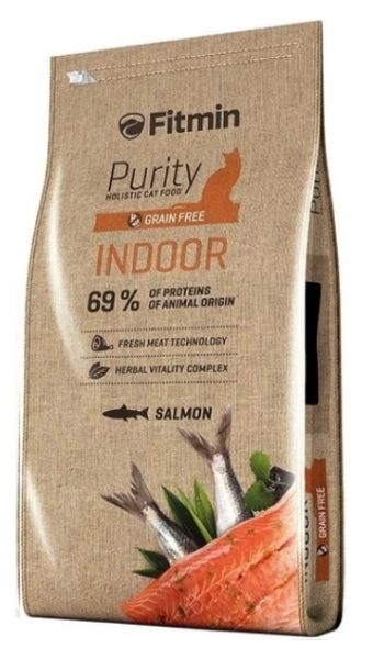 Fitmin Purity İndoor Somonlu Tahılsız Yetişkin 10 kg Kedi Maması